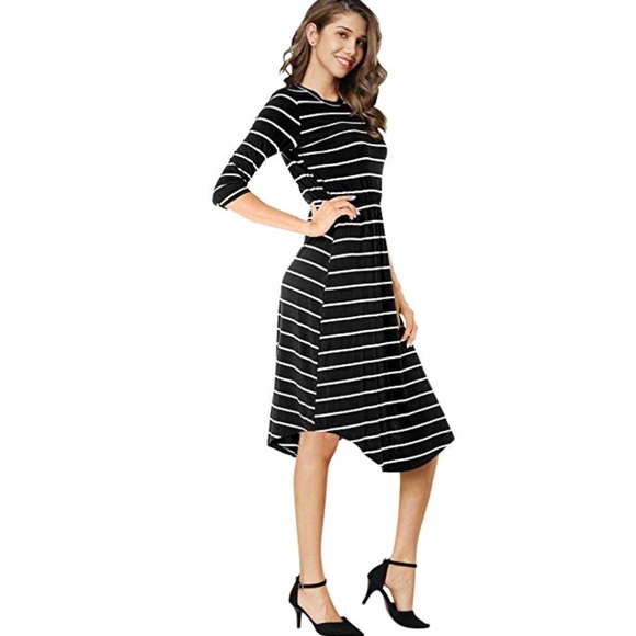 NWT• Stripe Dress• - Picture 2 of 5